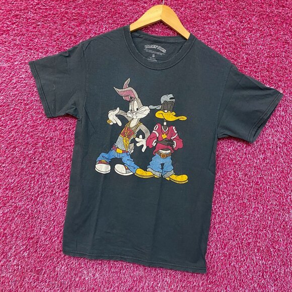Looney Tunes Bugs Bunny Daffy Duck Hip Hop T-Shirt Small - Picture 3 of 4